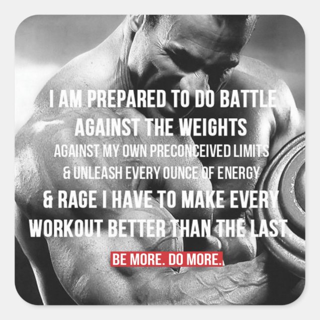 Pegatina de Gimnasio de Construcción de Cuerpo Mot (Anverso)