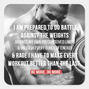 Pegatina de Gimnasio de Construcción de Cuerpo Mot