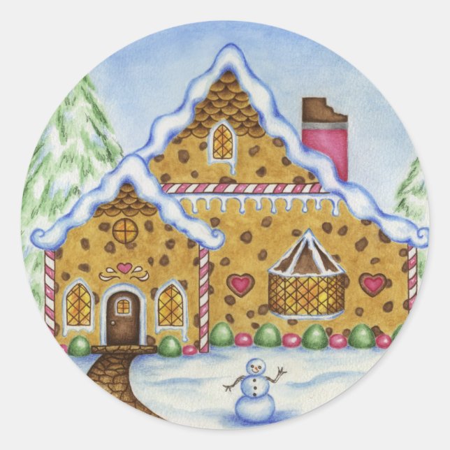 Pegatina de Gingerbread Lodge (Anverso)
