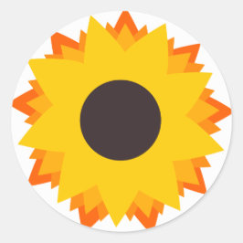 Pegatina de girasol