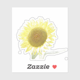 Pegatina de girasol