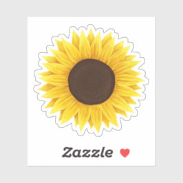Pegatina de girasol