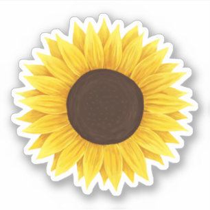 Pegatina de girasol