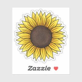 Pegatina de girasol