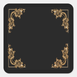 Pegatina de giro floral de Ornate