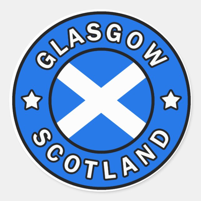 Pegatina de Glasgow Scotland (Anverso)