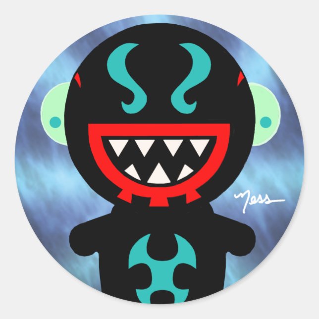 Pegatina de GLEEZBO (Anverso)