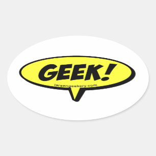 PEGATINA de globo de texto GEEK