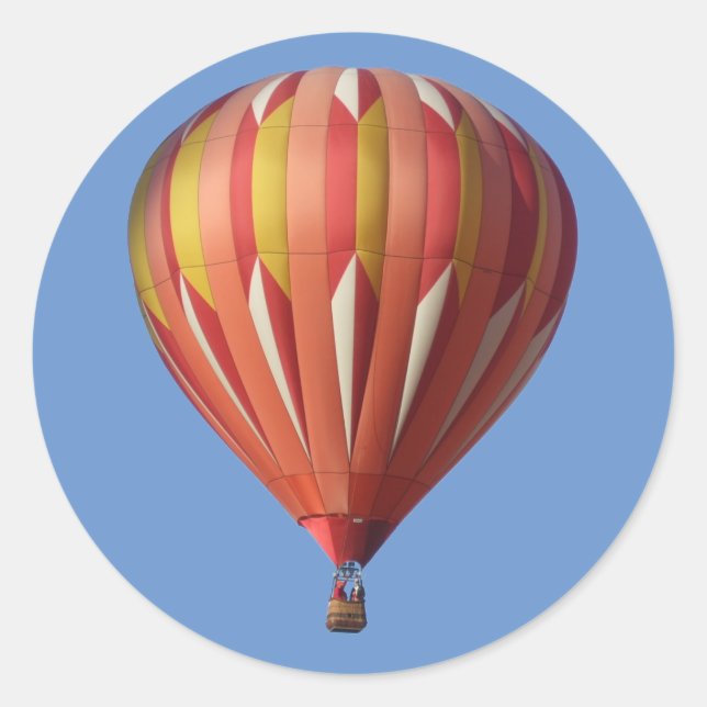 Pegatina de globos de aire caliente de cosa silves (Anverso)