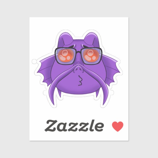 Pegatina de GMJabberwocky UWU (Hoja)