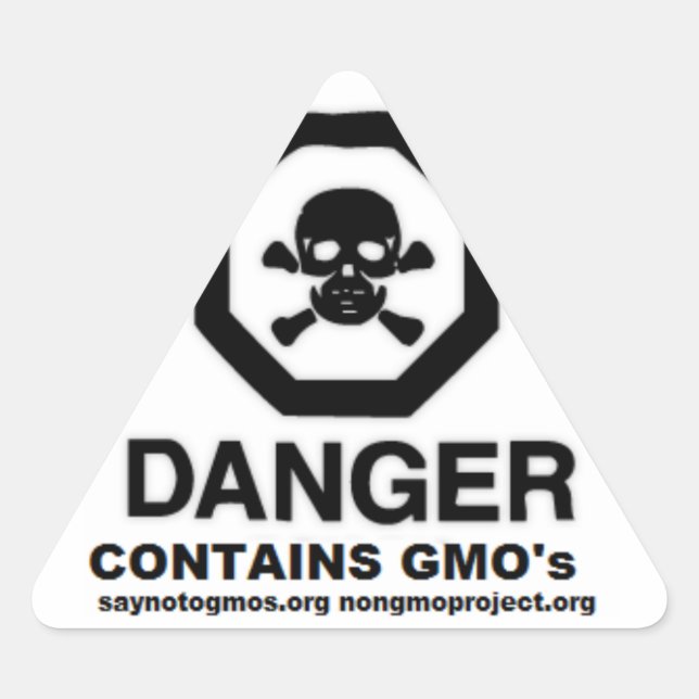Pegatina de GMO dice no al apoyo de GMO. 37 (Anverso)