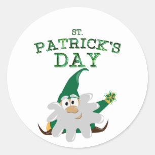 Pegatina de Gnome del Día de San Patricio