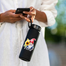 Pegatina de Gnome y Sunflower