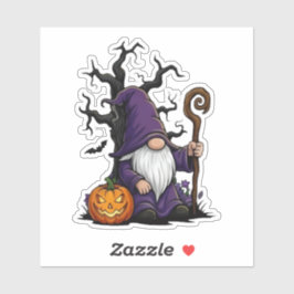 Pegatina de Gnomo de Halloween