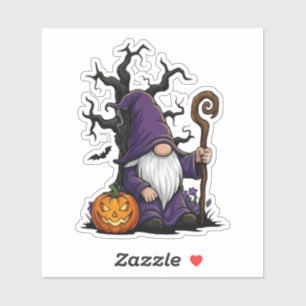Pegatina de Gnomo de Halloween