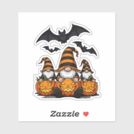 Pegatina de Gnomo de Halloween