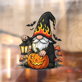 Pegatina de Gnomo de Halloween para Ventana