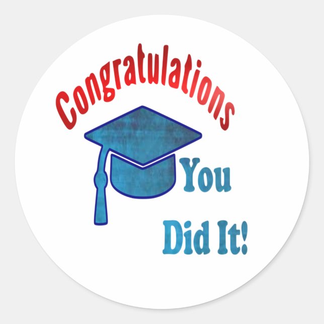 Pegatina de graduación (Anverso)