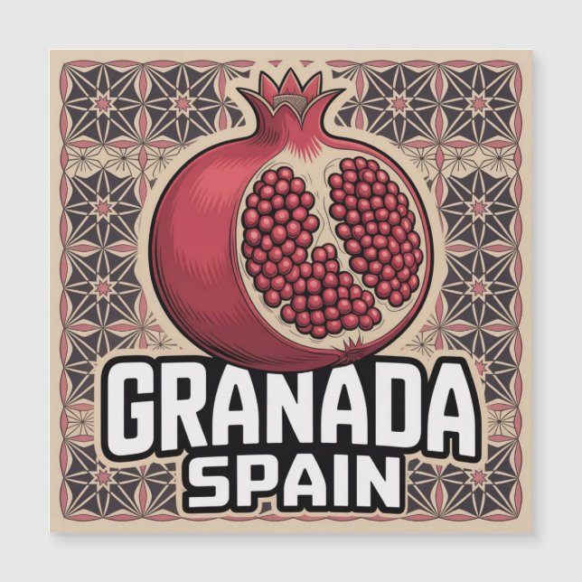 Pegatina de Granada España (Anverso)