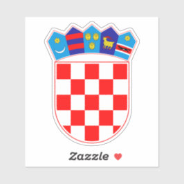Pegatina de Grb del Emblem Croata Hrvatski
