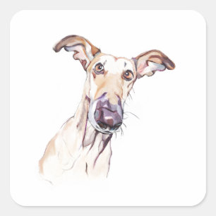 Pegatina de Greyhound, Etiqueta de Perro para Port
