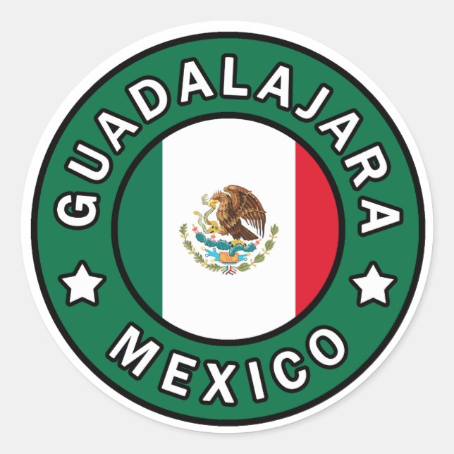 Pegatina de Guadalajara México (Anverso)