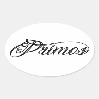Pegatina de guión de tatuaje de primos