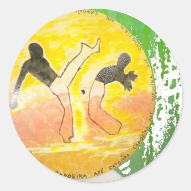pegatina de hacha ginga de capoeira (Anverso)