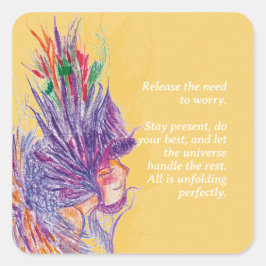 Pegatina de hadas de flores de personalizable