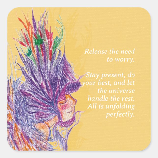 Pegatina de hadas de flores de personalizable (Anverso)