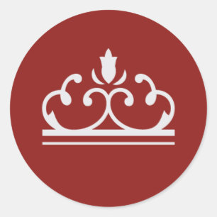 Pegatina de hadas plateadas (rojo)