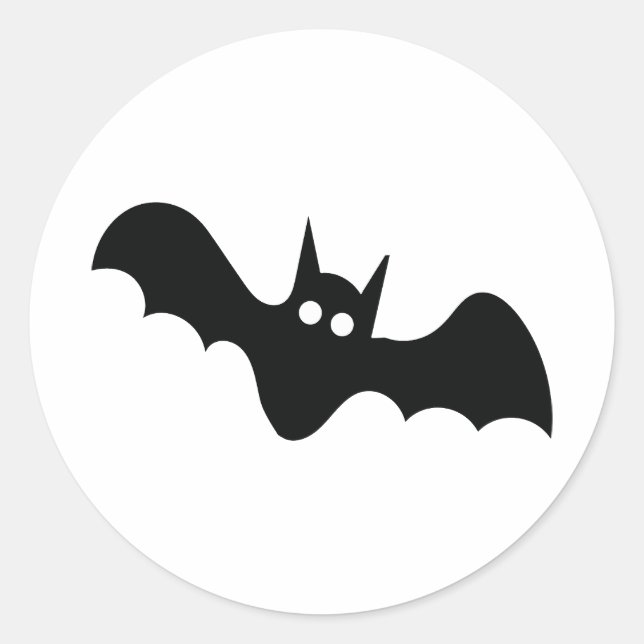 Pegatina de Halloween Bat (Anverso)