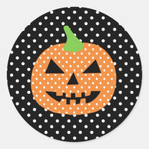 Pegatina de Halloween de Jack-O-Lantern