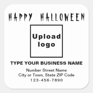 Pegatina de Halloween Empresarial Black and White