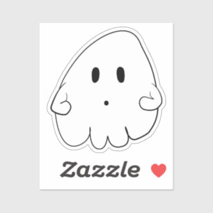 Pegatina de Halloween fantasma