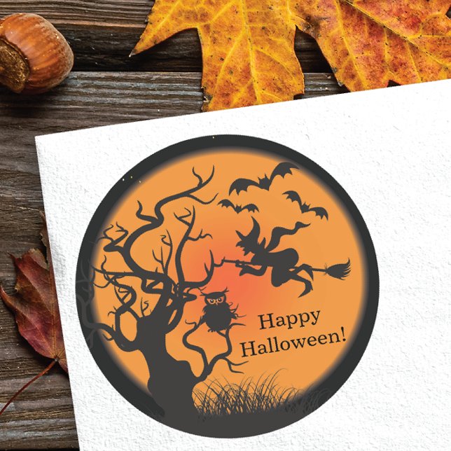Pegatina de Halloween Feliz Bruja (Subido por el creador)