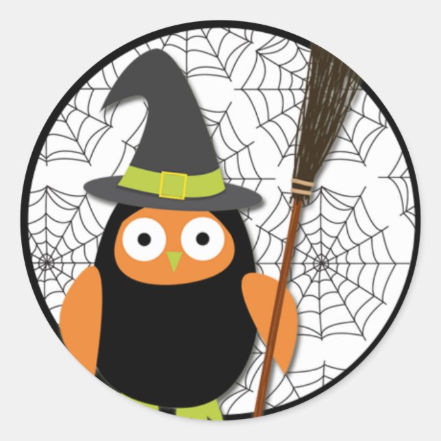 Pegatina de Halloween - Owl (Anverso)