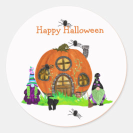 Pegatina de Halloween para Niños Whimsical Gnomes