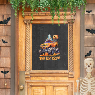 Pegatina de Halloween para ventana Crew Boo linda