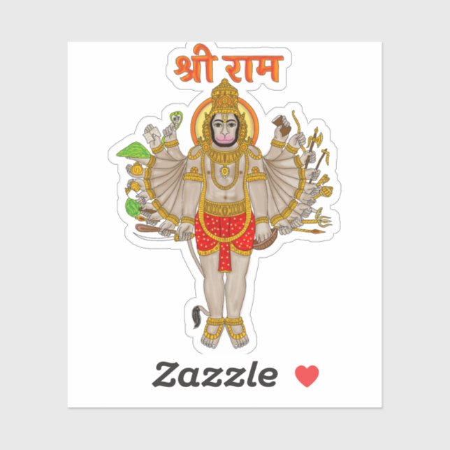 Pegatina de Hanuman (Hoja)
