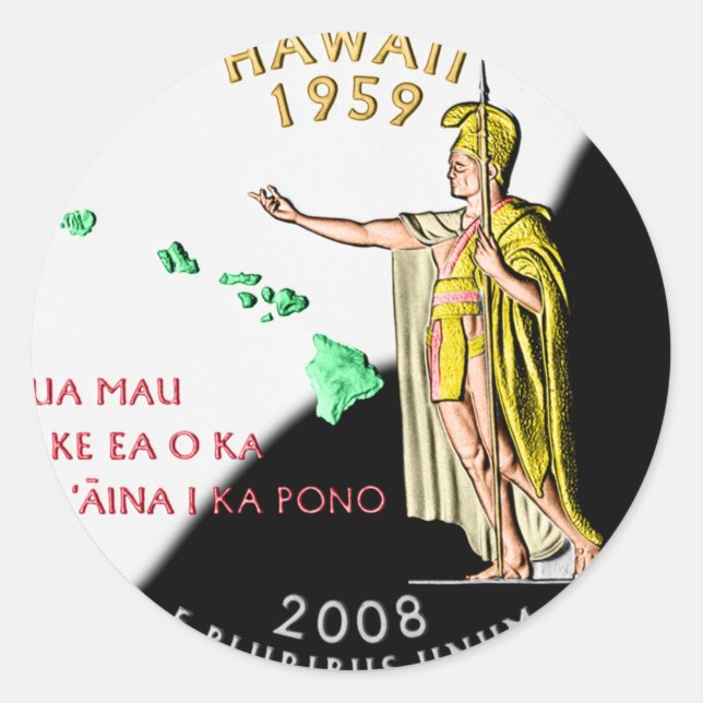 Pegatina de Hawaii (Anverso)