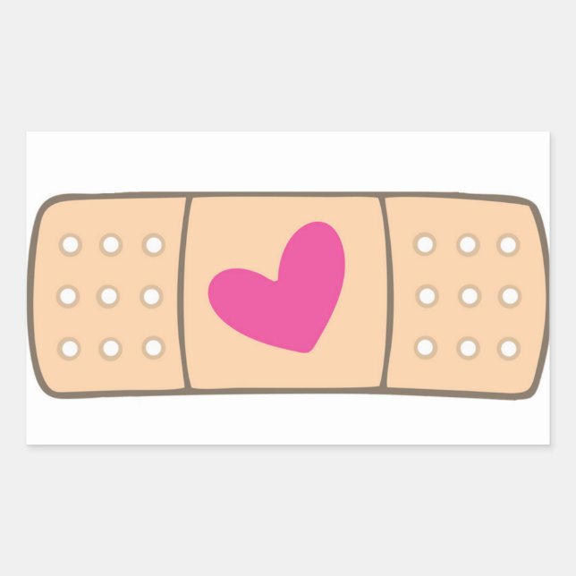Pegatina de Heart Bandaid (Anverso)