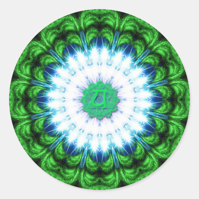 Pegatina de Heart Chakra (Anverso)
