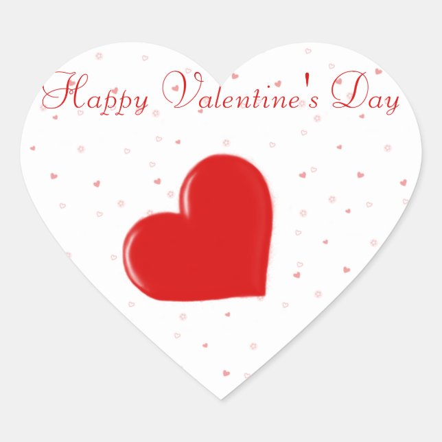 Pegatina de Heart Confetti (Anverso)