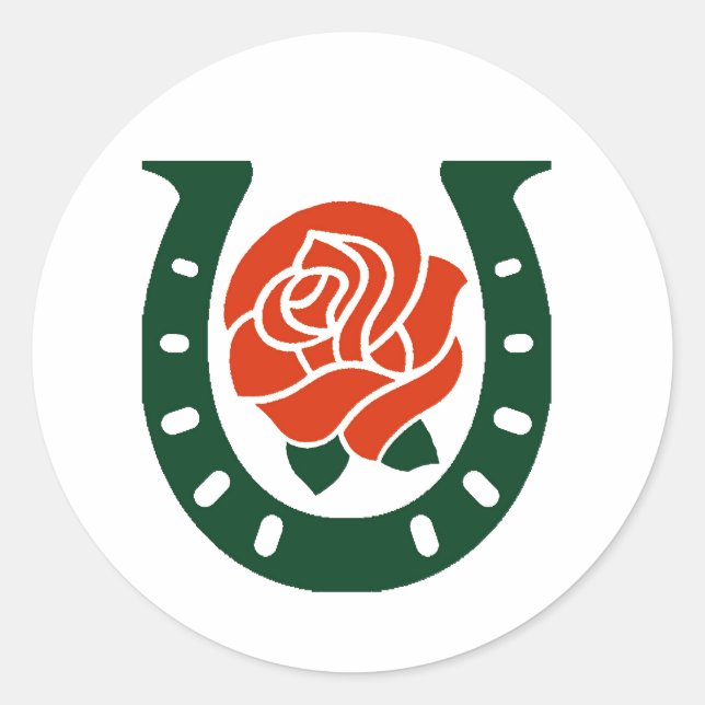 Pegatina de herradura de vacaciones (Anverso)