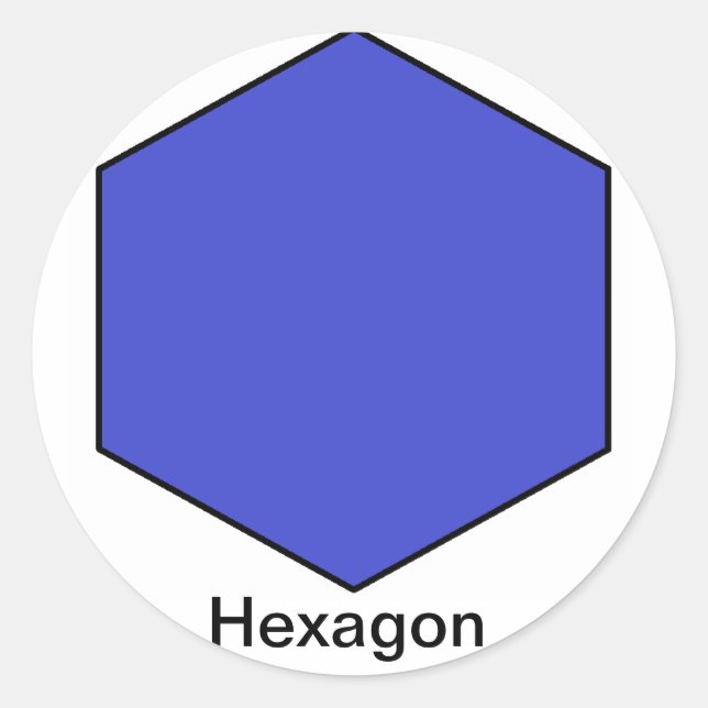 Pegatina de hexágono (Anverso)