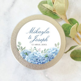Pegatina de Hidrangea Azul SINI
