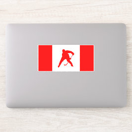 Pegatina de hockey de Canadá