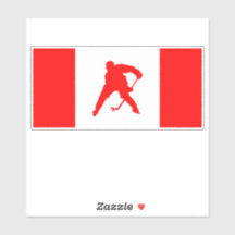 Pegatina de hockey de Canadá