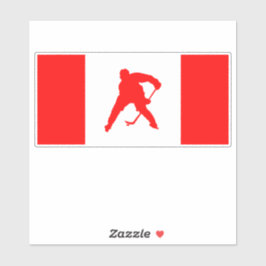 Pegatina de hockey de Canadá